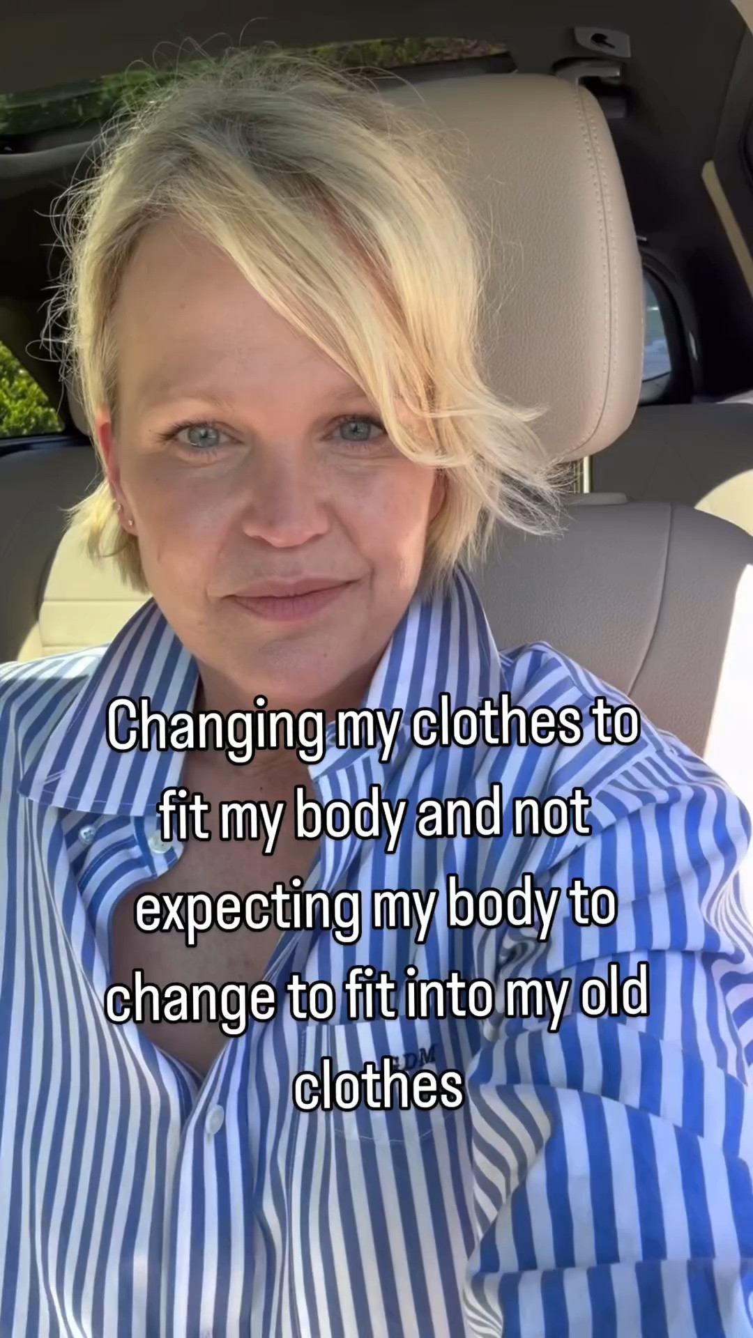 We are all experiencing changes and all dealing with it in our own unique way - I’m counting on finding clothes that fit my body and not going to expect my body to change to fit into my old clothes