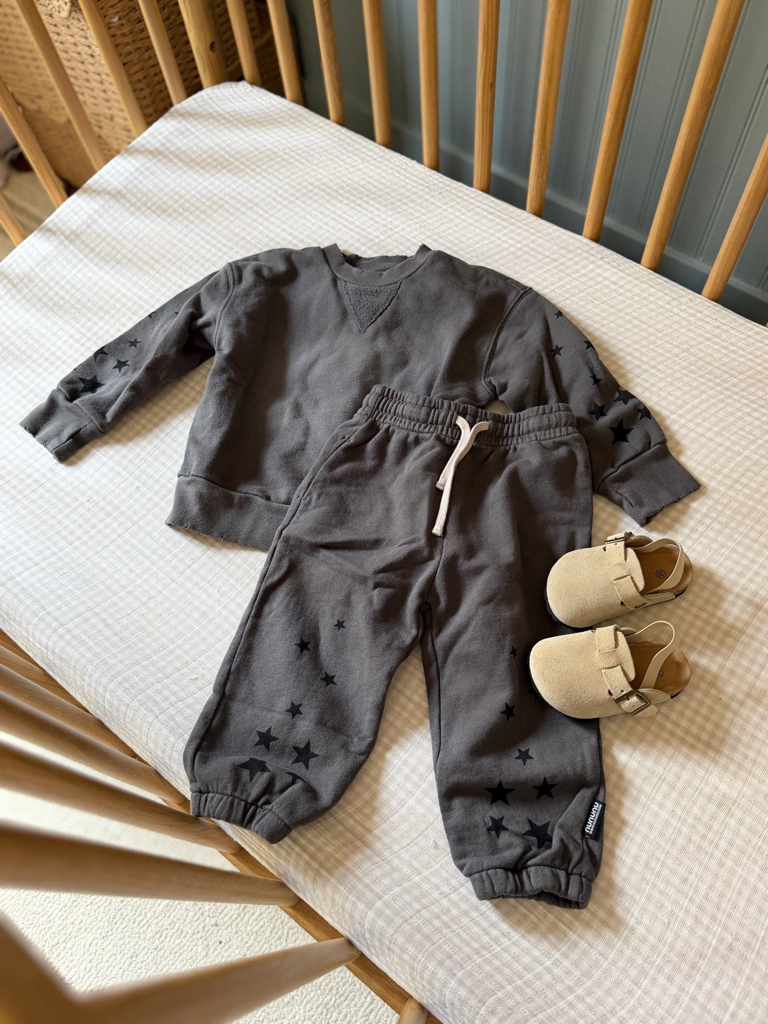 Cutest matching sweatsuit for my toddler! I'm getting so excited to start building his fall wardrobe. ￼toddler boy clothes , baby Birkenstocks

#LTKBaby