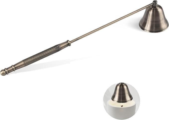 Navpeak Candle Extinguisher with Long Handle, Metal Wick Snuffer Candle Snuffer Accessory with Lo... | Amazon (US)