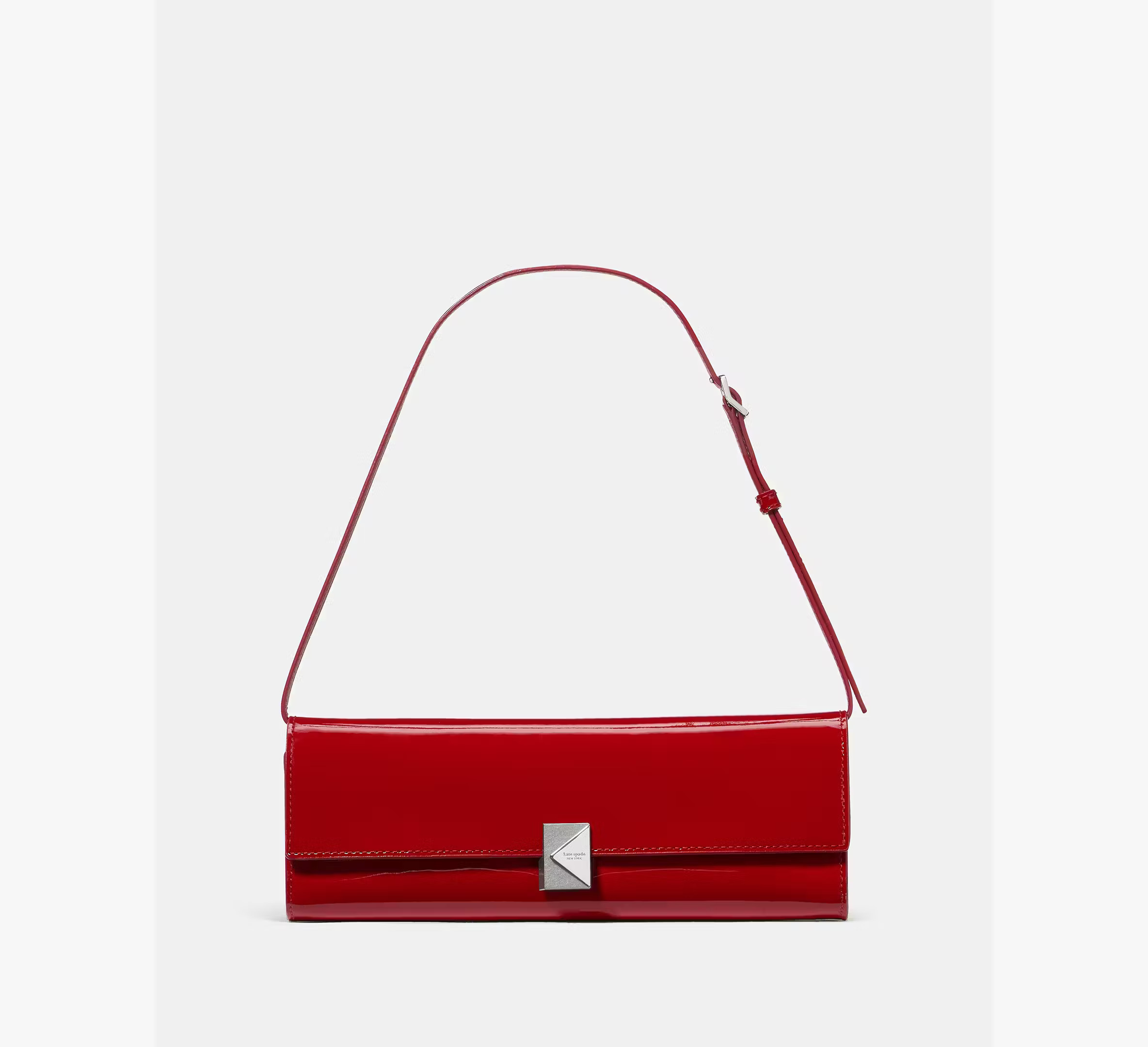 Kate Spade Deco Patent Soft Mini Shoulder, Dark Scarlet | Kate Spade (US)