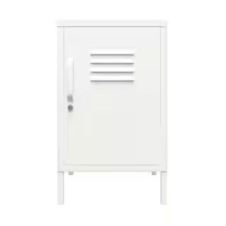 Ameriwood Home Bonanza 14.96 in. White Rectangular Metal Locker End Table DE73944 - The Home Depo... | The Home Depot