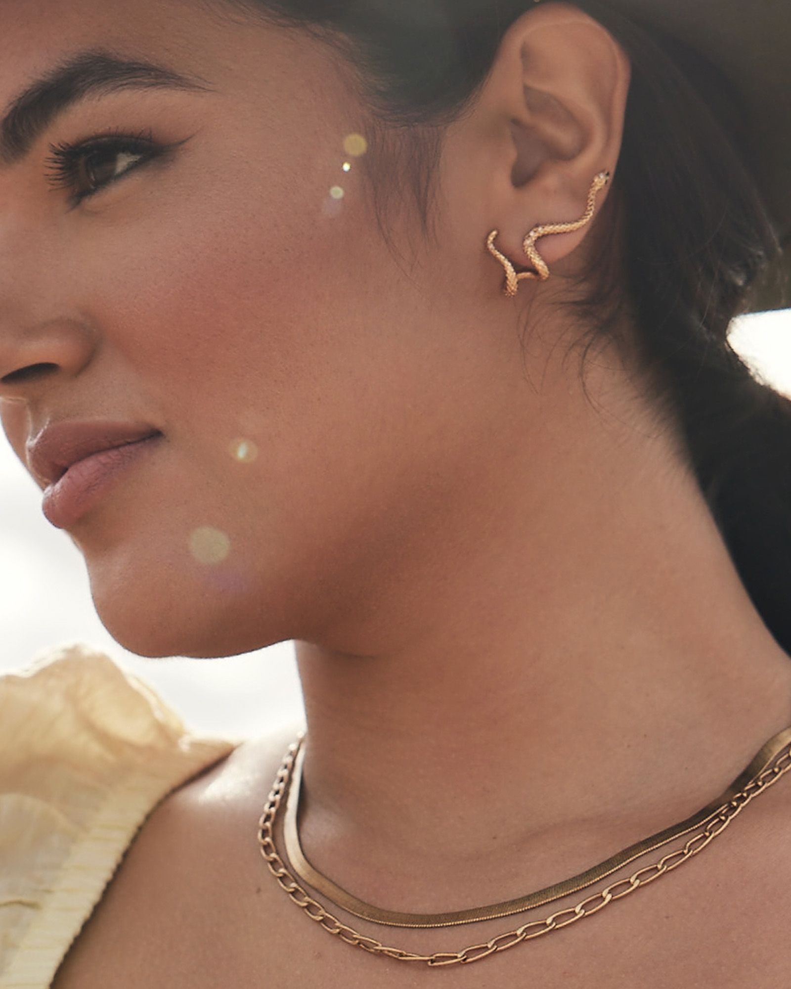 Phoenix Ear Climber Earrings in Vintage Gold | Kendra Scott