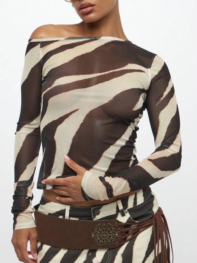 Zebra top | SHEIN