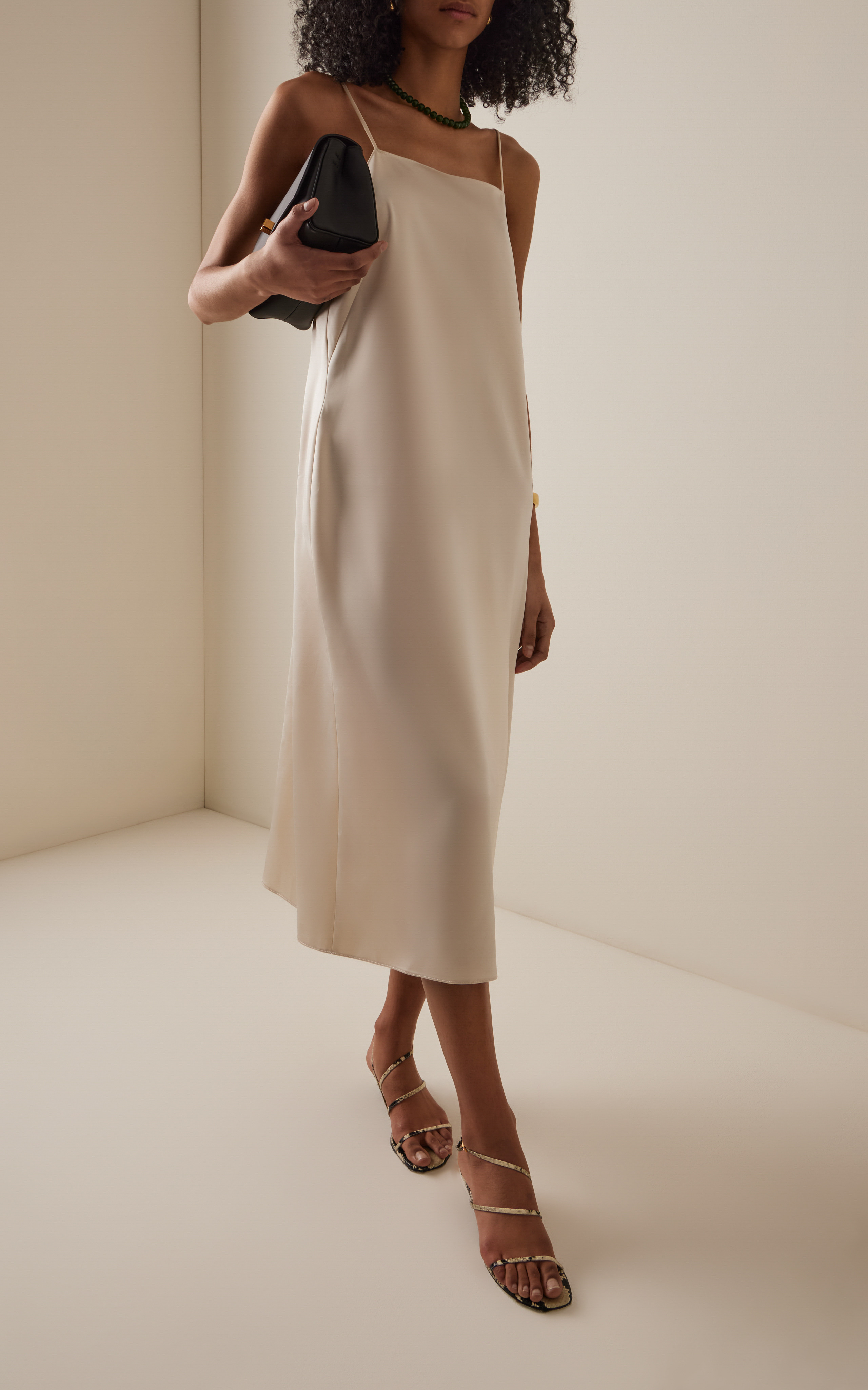 Barb Open Back Satin Midi Slip Dress | Moda Operandi (Global)