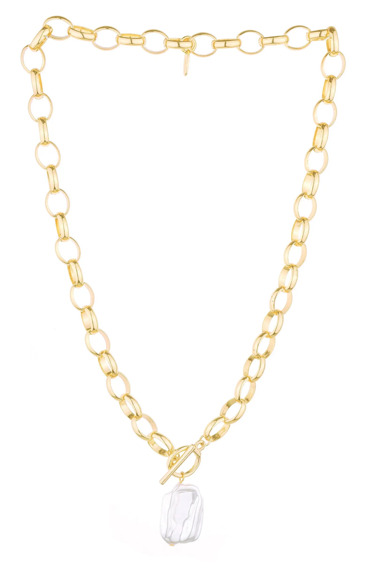 Imitation Pearl Pendant Necklace | Nordstrom