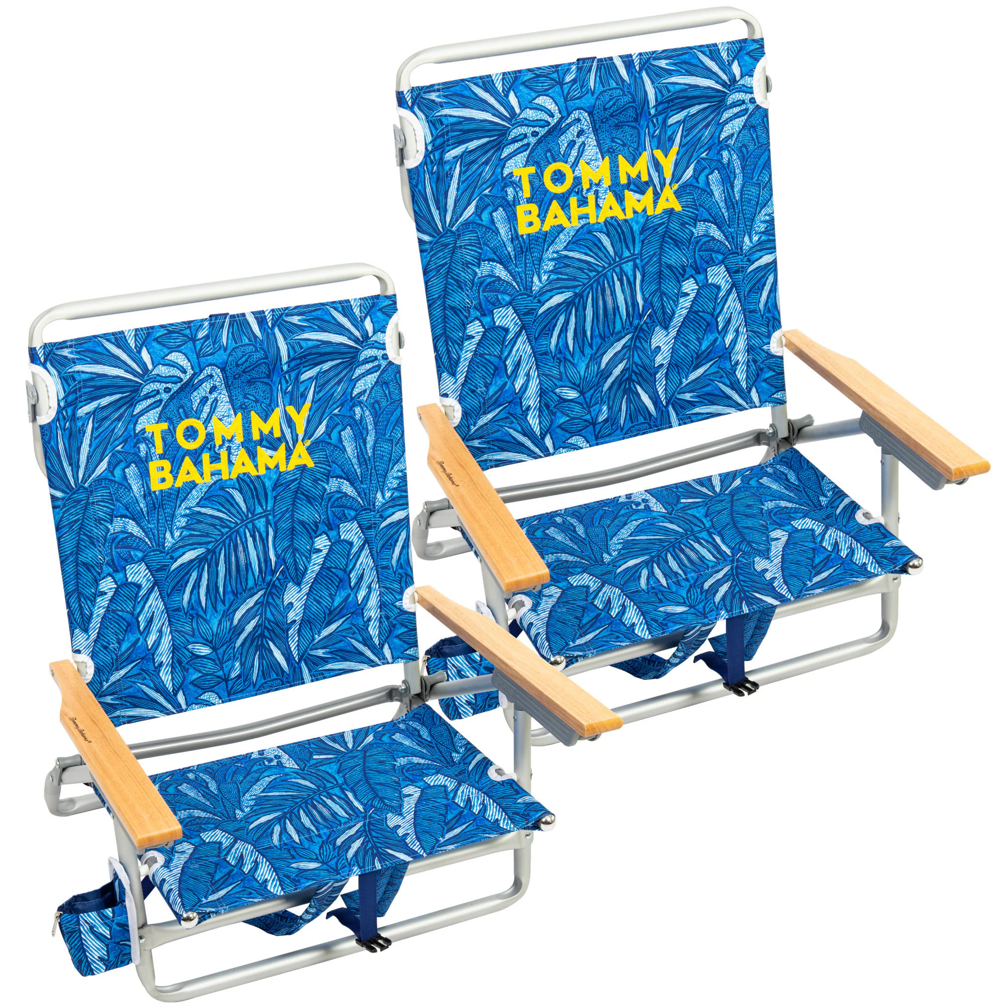 Tommy Bahama Polyester Set of 2 Multi Folding Beach chair Adjustable and Carrying Strap/Handle Included one_size | SC592TBBP-302ACS2 | Lowe's