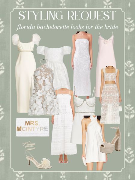 Bride bachelorette in Florida outfits 🤍🤍🤍

#LTKparties #LTKfindsunder100 #LTKwedding