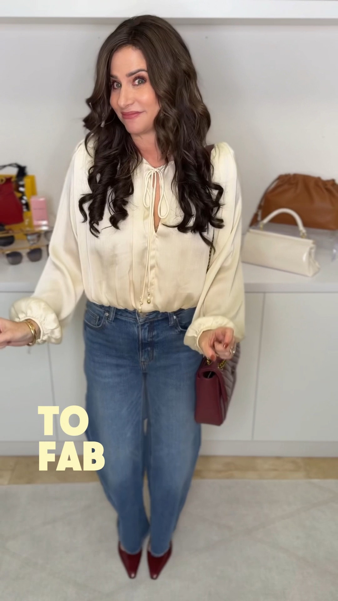 The pop of color trick . Does the work all the time to make your outfit complete. Top sm , jeans 25p @Madewell @Zara

#LTKOver40 #LTKPetite #LTKSaleAlert