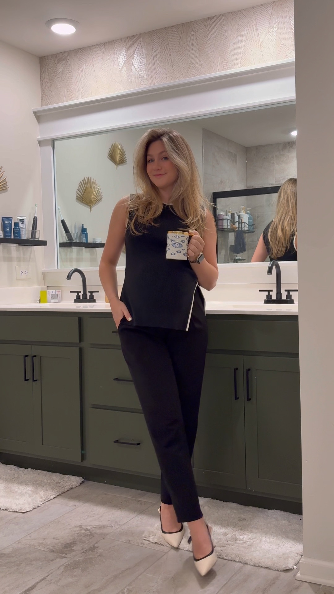 🤍🤍🤍 wearing: XS nightgown, S top, S pants 

#LTKBump #LTKStyleTip #LTKWorkwear