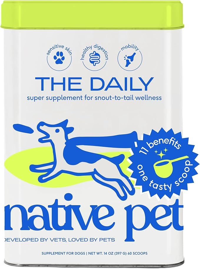 Native Pet The Daily Dog Supplement - 11 in 1 Dog Multivitamin - Tasty Scoop with Dog Vitamins an... | Amazon (US)
