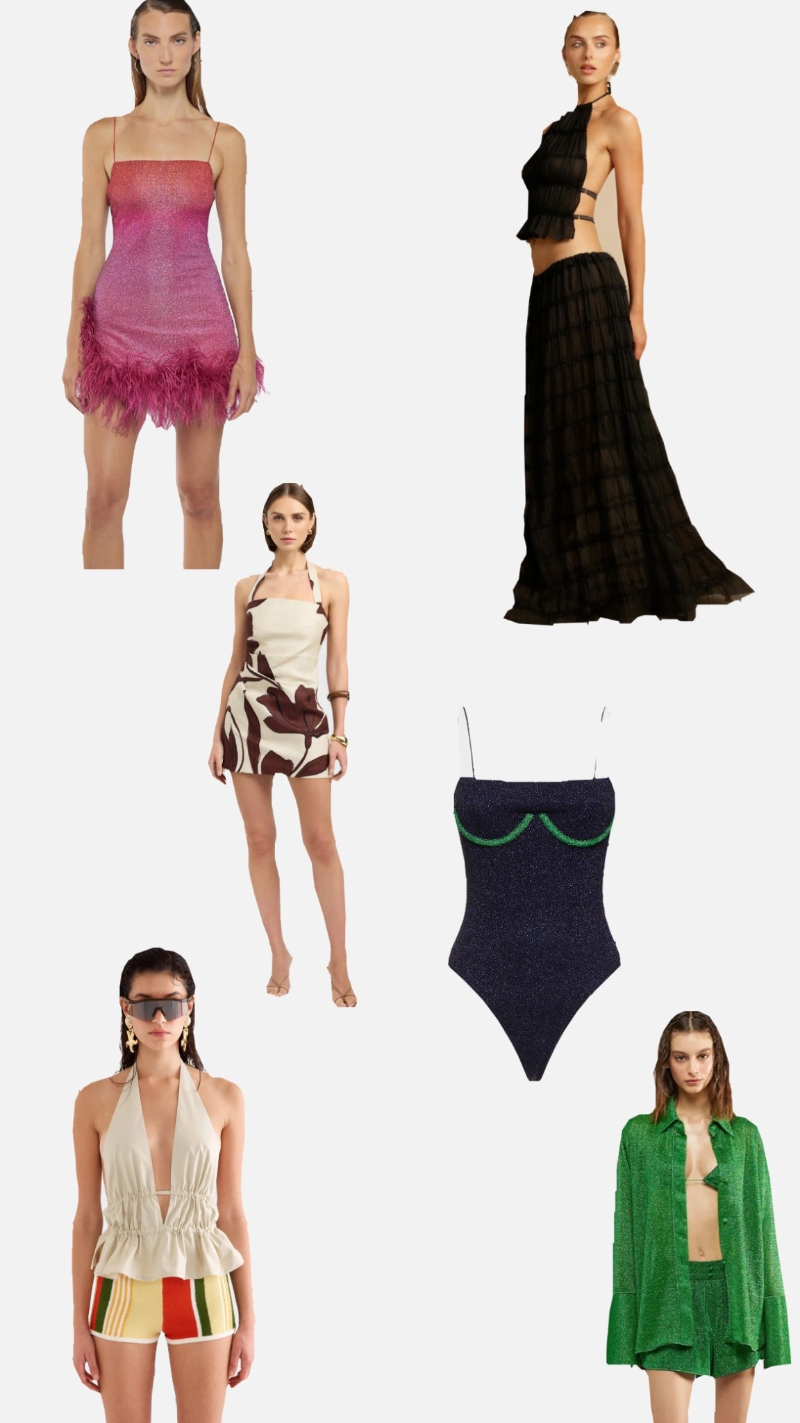 Vacation things! #LTK
arcina ori set available on their site! 
brown and cream dress is kookaï