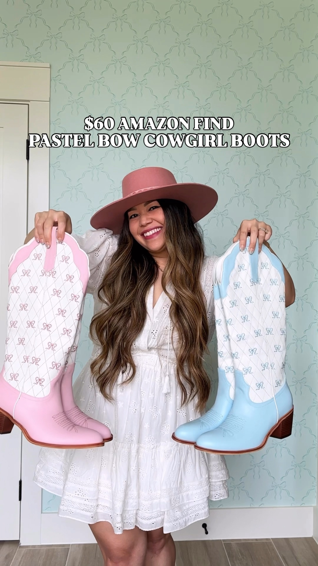 The bows. The pastel colors. The price?! I'm unwell. Tell me these aren’t the most ADORABLE boots you’ve ever seen?! 🤠🎀 Comment PASTEL and I’ll DM you the link to these $60 Amazon boots that I’m never taking off!

Amazon cowboy boots, Amazon western boots, Amazon fashion finds, bow boots, coastal cowgirl outfit, rodeo outfit, country concert outfit, midsize style, cowgirl boots #amazonfashion #amazonstyle #amazonfashionfinds #amazonfinds #amazonmusthaves #amazoninfluencer #amazonfavorites #affordablefashion #westernboots #cowboyboots #cowgirlboots #coquettefashion #styleonabudget 

#LTKMidsize #LTKFindsUnder100 #LTKShoeCrush