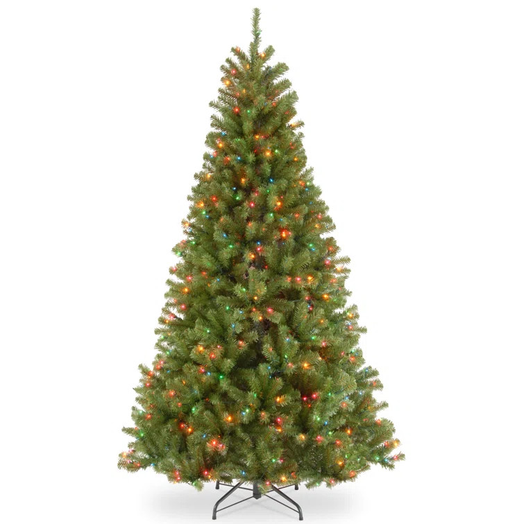 North Valley Lighted Artificial Spruce Christmas Tree | Wayfair North America