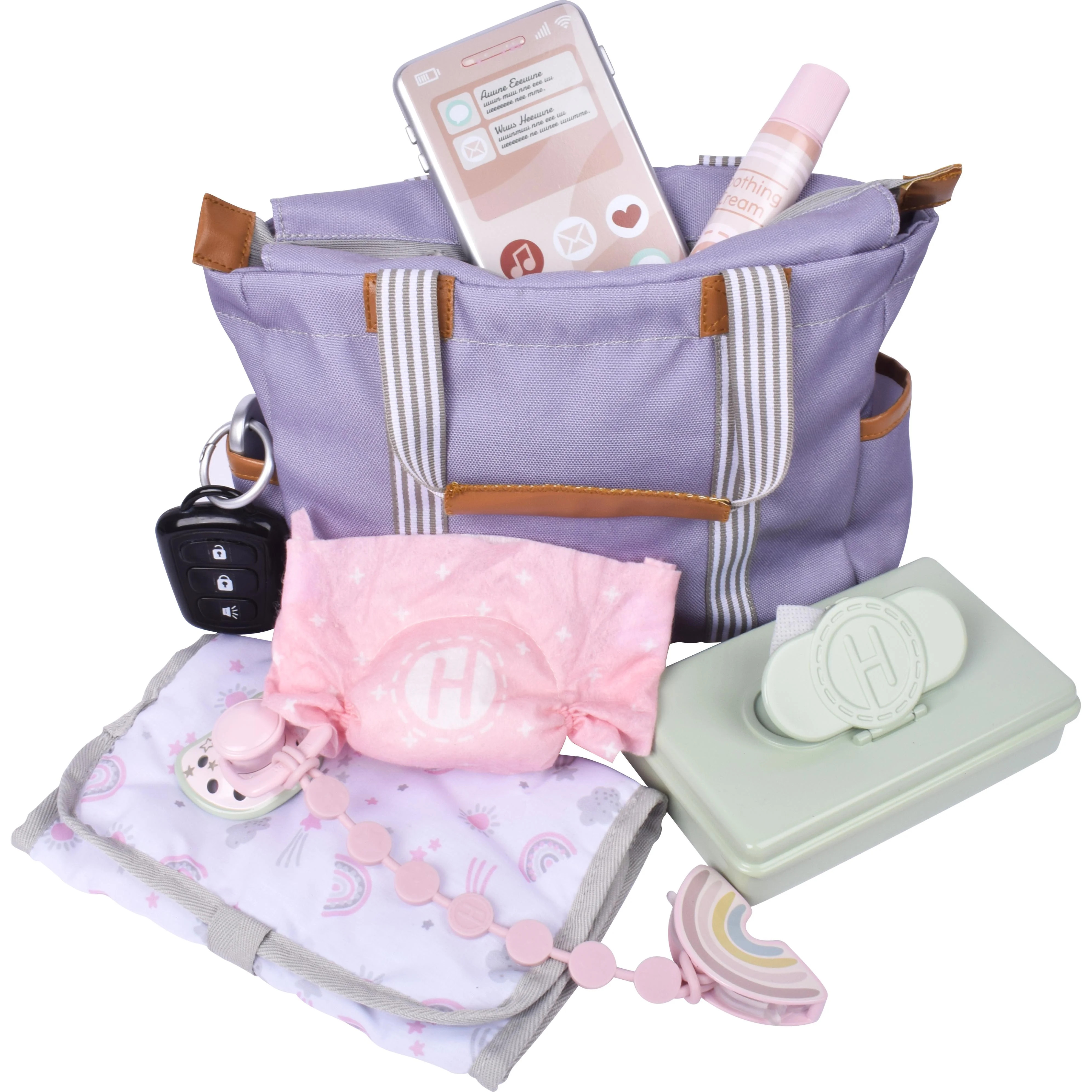 Hopscotch Lane My Baby Doll's Unisex Diaper Bag-9 Play Pieces, Baby Doll Accessory, Children Ages... | Walmart (US)