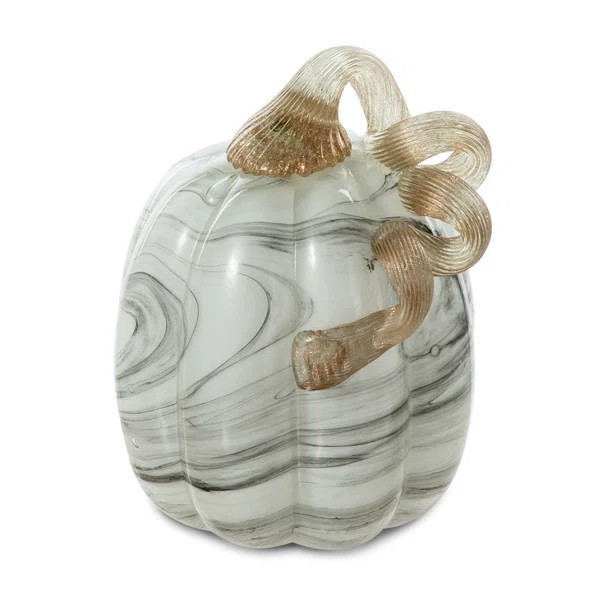 Marble Glass Pumpkin | Wayfair North America