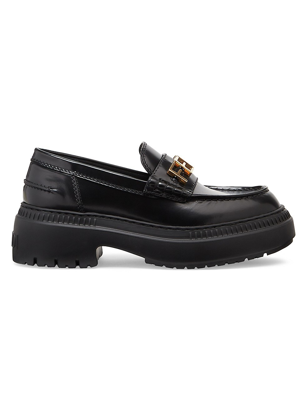 Fendigraphy Leather Platform Loafers | Saks Fifth Avenue