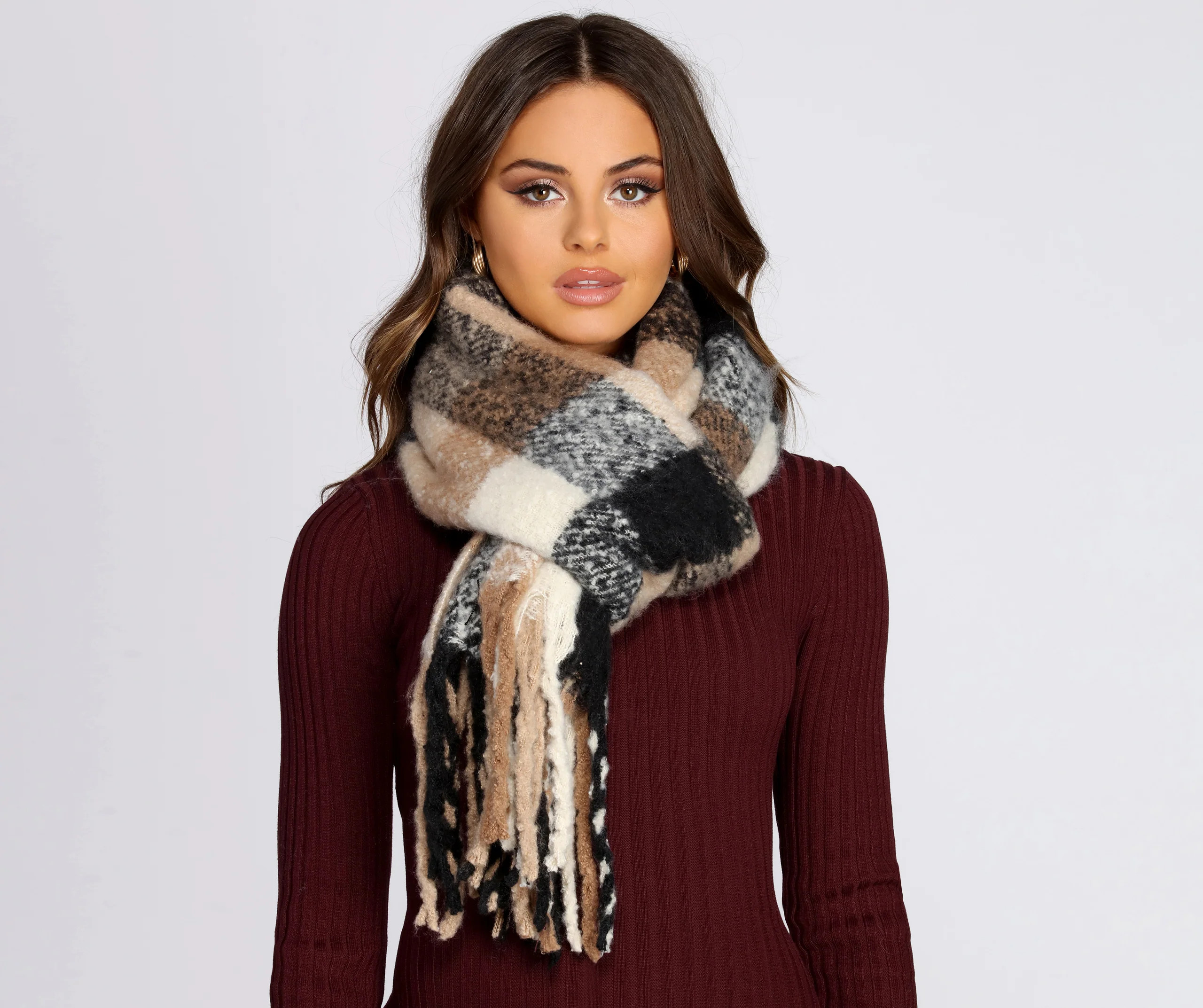 Buffalo Plaid Cozy Scarf | Windsor Stores