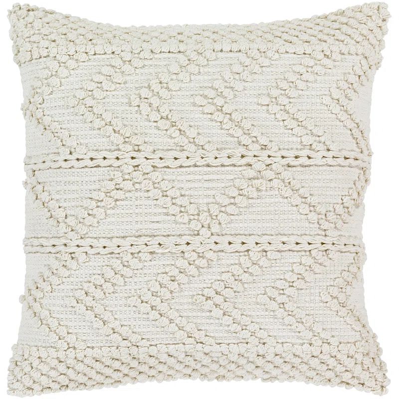 Statler Textured Cotton Throw Pillow Cover | Wayfair North America