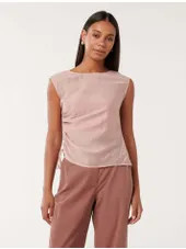 Abby Sheer Ruched Top | Forever New (AU)