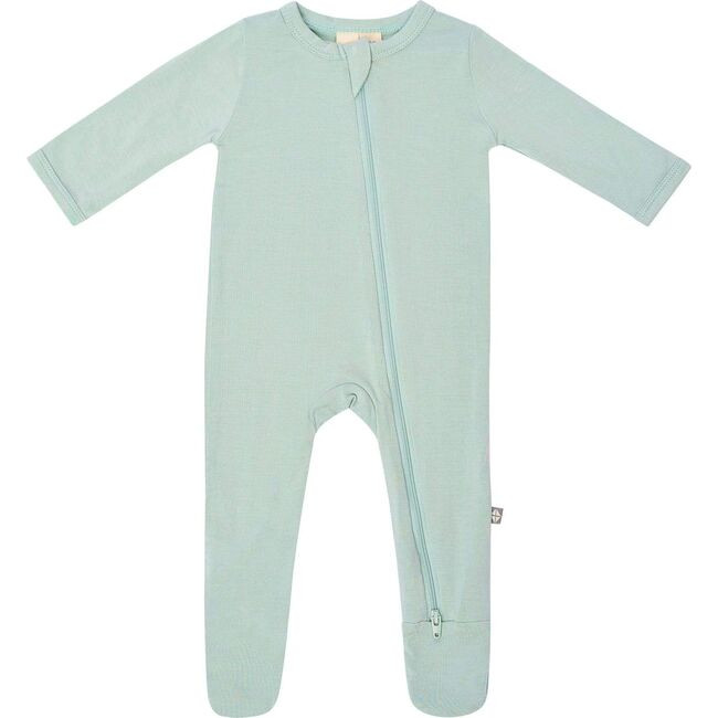 Kyte Baby | Zippered Footie, (Sage Green, Size 0-3M) | Silky, Lighweight Bamboo | Maisonette | Maisonette