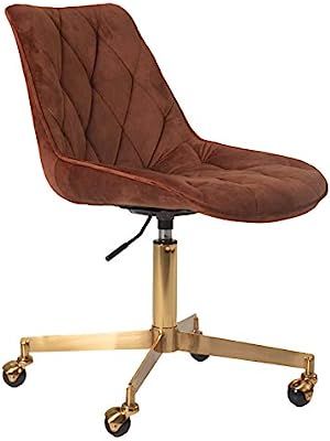 FCQuality Home Office Chair Dutch Velvet Diamond Pattern Mid-Back Office Desk Chair Height Adjust... | Amazon (US)