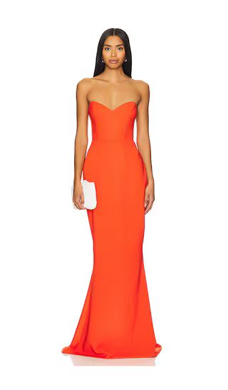 Love Affair Gown in Tangerine | Burnt Orange Dress | Revolve Dress Outfits  | Revolve Clothing (Global)