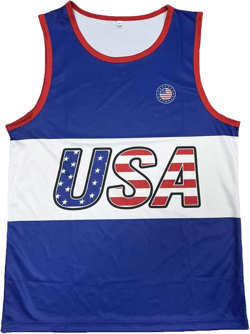 Ultrexo Men Youth USA Tank Top Shirt - American Tank Top Shirts for Men Labor Day Gift S-3XL | Amazon (US)