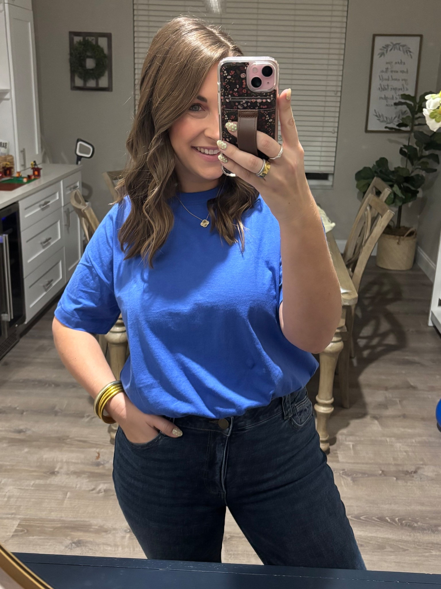 Oversized tunic style tshirt- 
easy, casual Friday outfit! Mom style, midsize outfit, spring style 

TTS- medium 
Jeans- size 8

#LTKootd #LTKmomlife #LTKSaleAlert