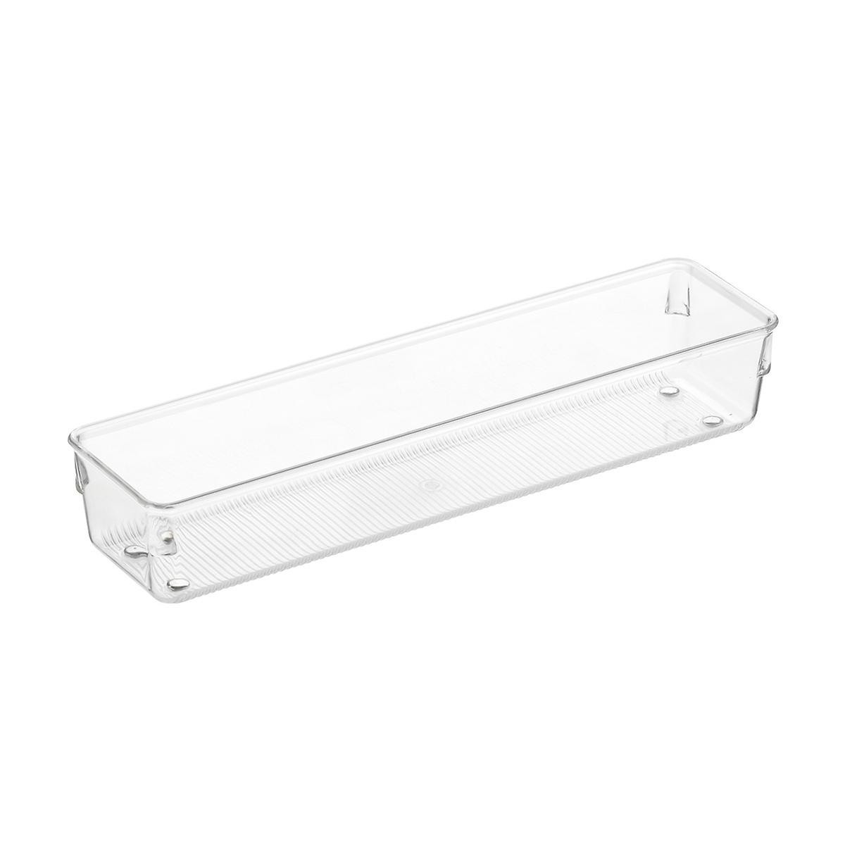 iDESIGN Linus Shallow Drawer Organizer Clear | The Container Store