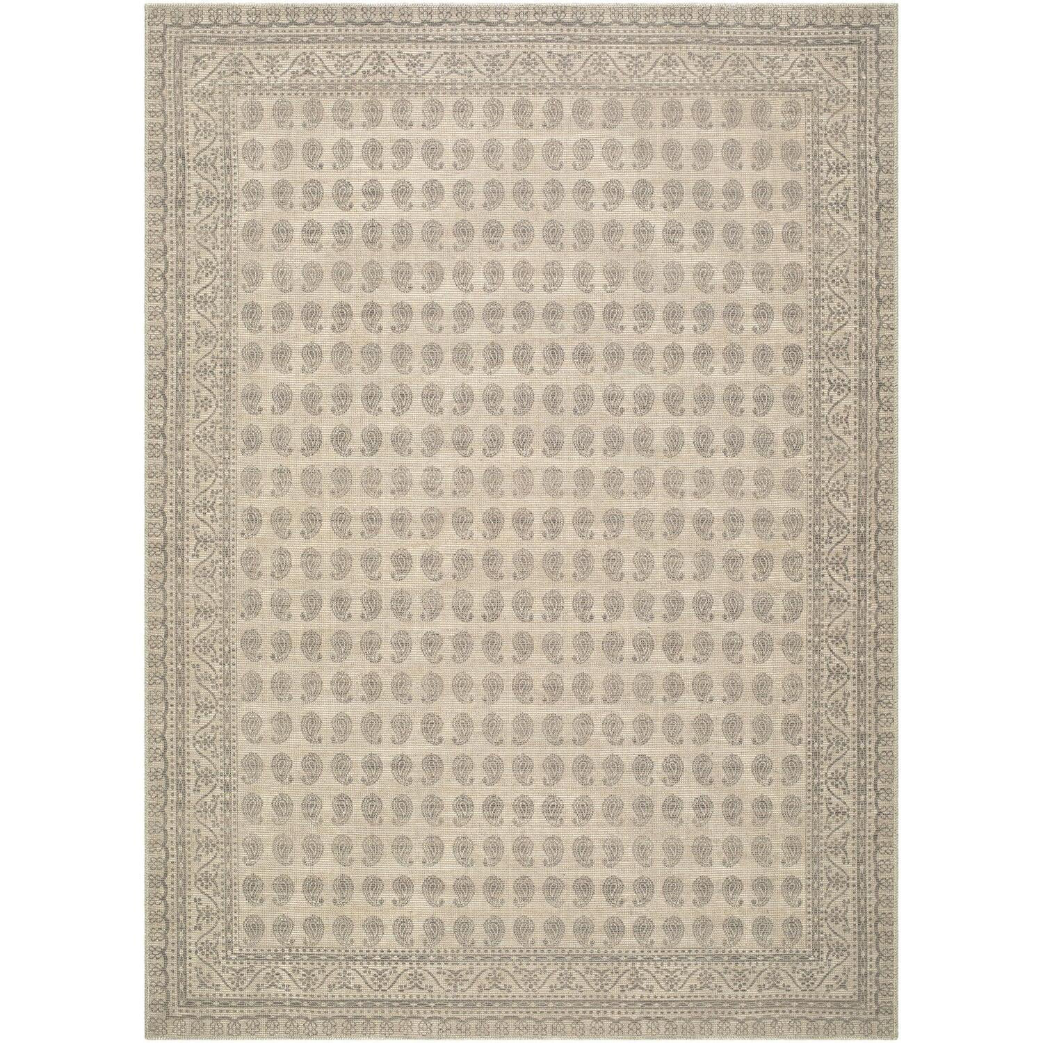 Livabliss x Nabela Noor Home Alo Printed Vintage Area Rug,6'7" x 9',Medium Grey | Walmart (US)