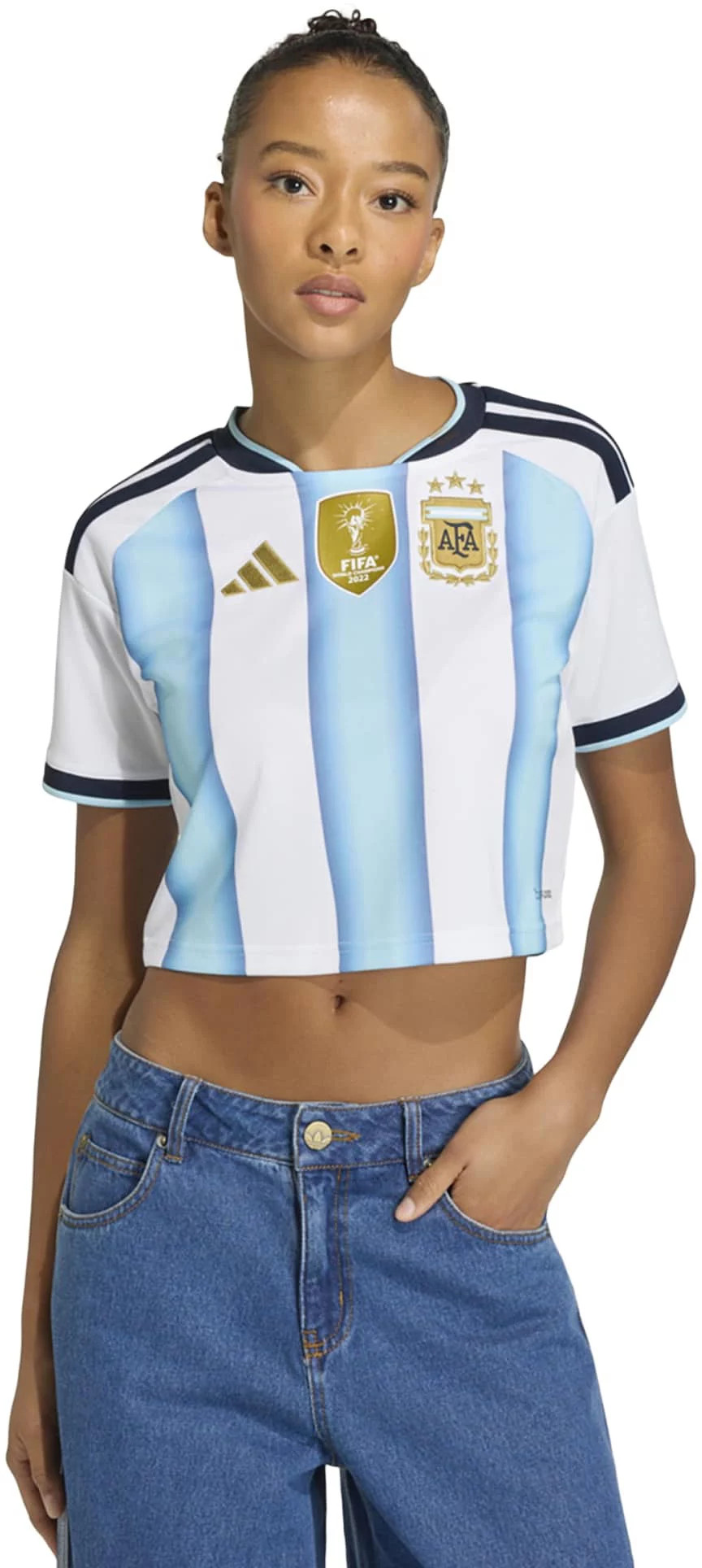 adidas Women's Argentina 2026 Home Crop Top Replica Jersey | DICK'S Sporting Goods