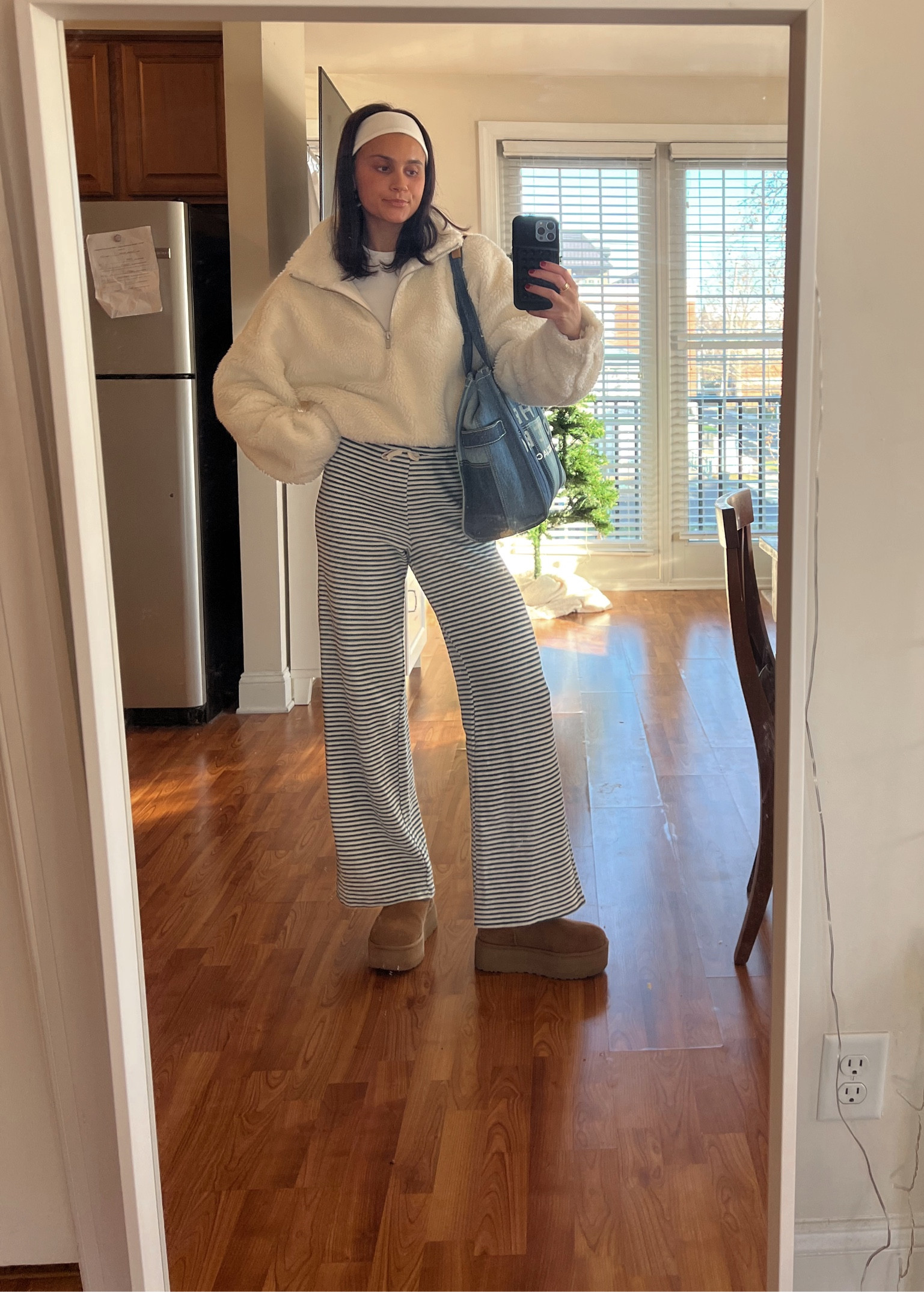 Pants are Zara but couldn’t be linked! Jacket is size medium and long sleeve undershirt is size xxs! 