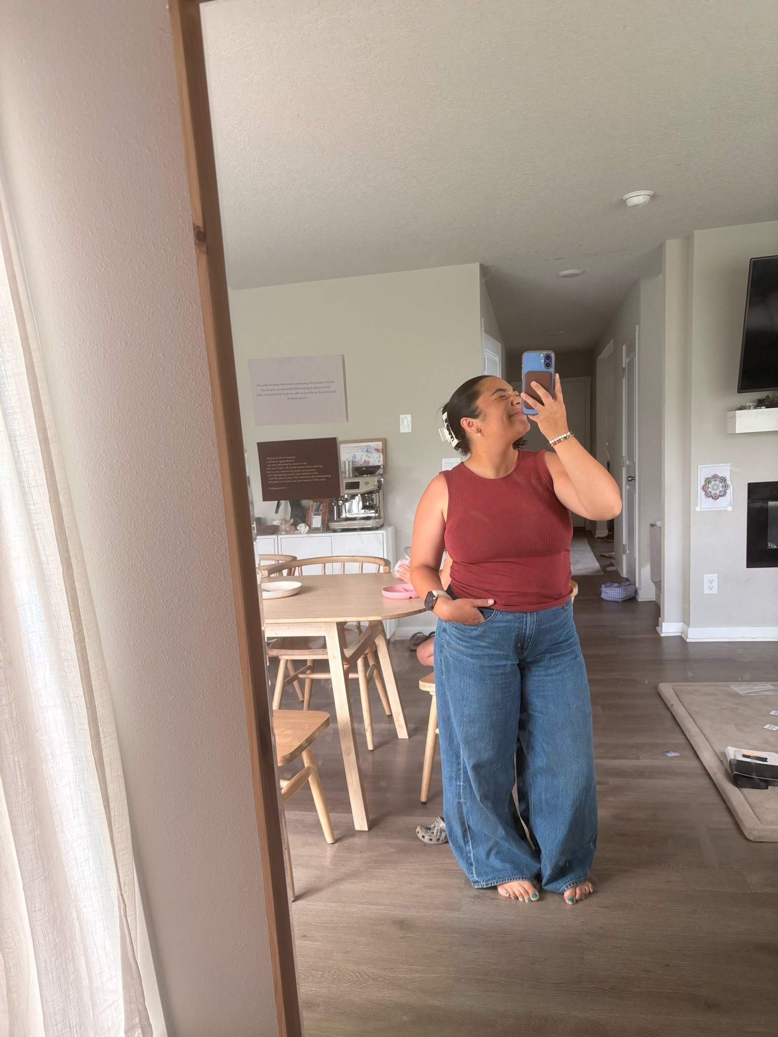 my fav fav fav denim is on sale! i have the wide leg jeans and the 90s relaxed jeans and they are my most worn jeans!!! denim is 25-50% off and use code DENIMAF for an extra 15%

#LTKootd #LTKMidsize