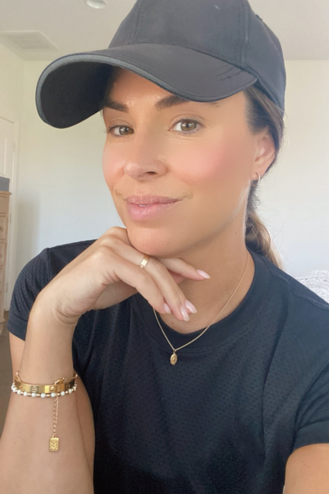 The best baseball cap from Lululemon, workout tee runs tts! 

#LTKunder100 #LTKFitness #LTKstyletip