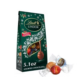 Lindt LINDOR Christmas Assorted Chocolate Candy Truffles - 5.1oz | Target