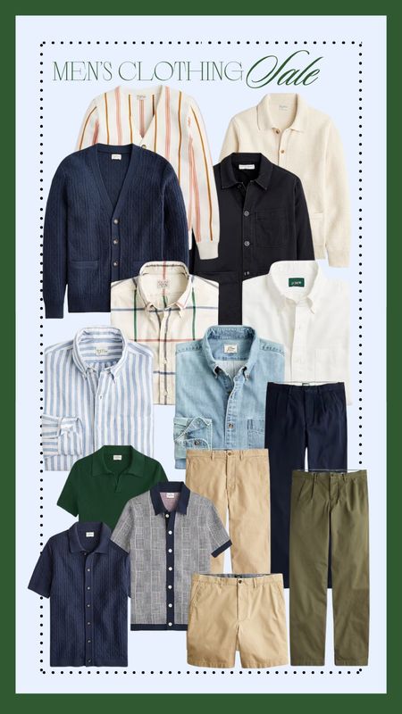 Tons of spring slappers are on sale at J Crew for their Spring event! No code needed, discounts as marked. Shipping is free if you sign up for a loyalty account (also free)! 

Lightweight sweaters, knit short sleeve shirts, and button downs to go with some of the best classic chinos you’ll find anywhere! 

#LTKSeasonal #LTKsalealert #LTKmens