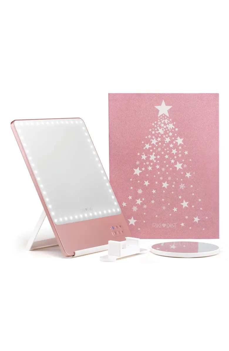 Limited Edition 5X Skinny Rose Gold Lighted MirrorRIKI LOVES RIKI | Nordstrom