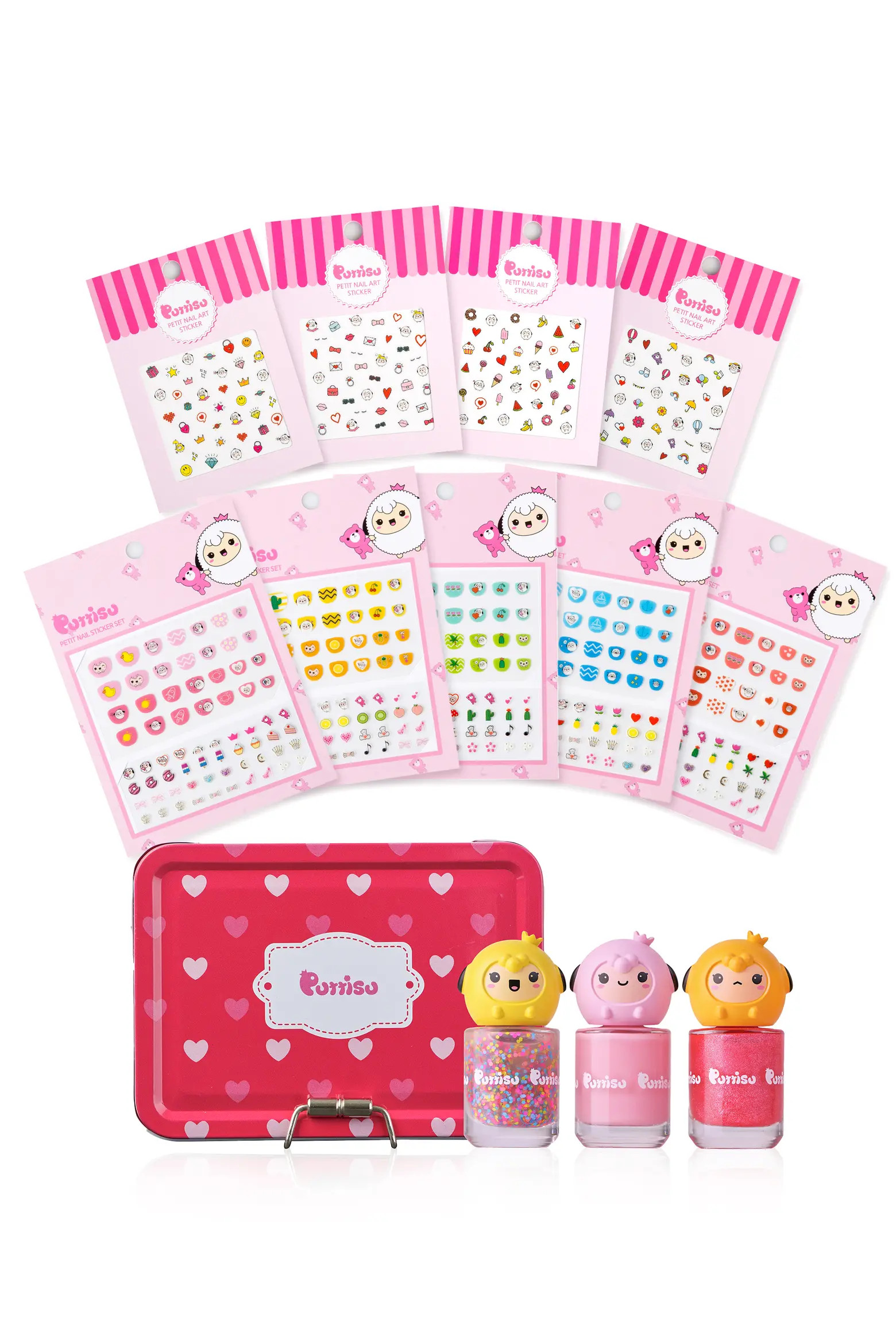 Water Based Peel Off Kids Nail Polish and Sticker Deluxe Set | Nordstrom | Nordstrom