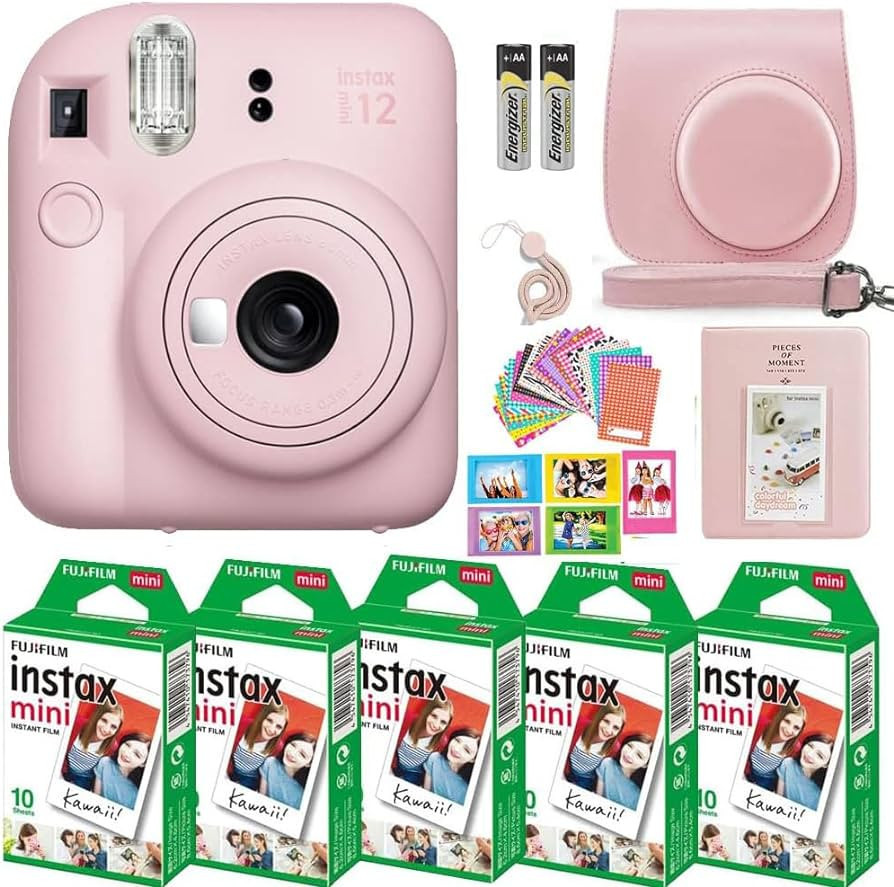 Fujifilm Instax Mini 12 Instant Camera with Fujifilm Instant Mini Film (50 Sheets) with Accessori... | Amazon (US)