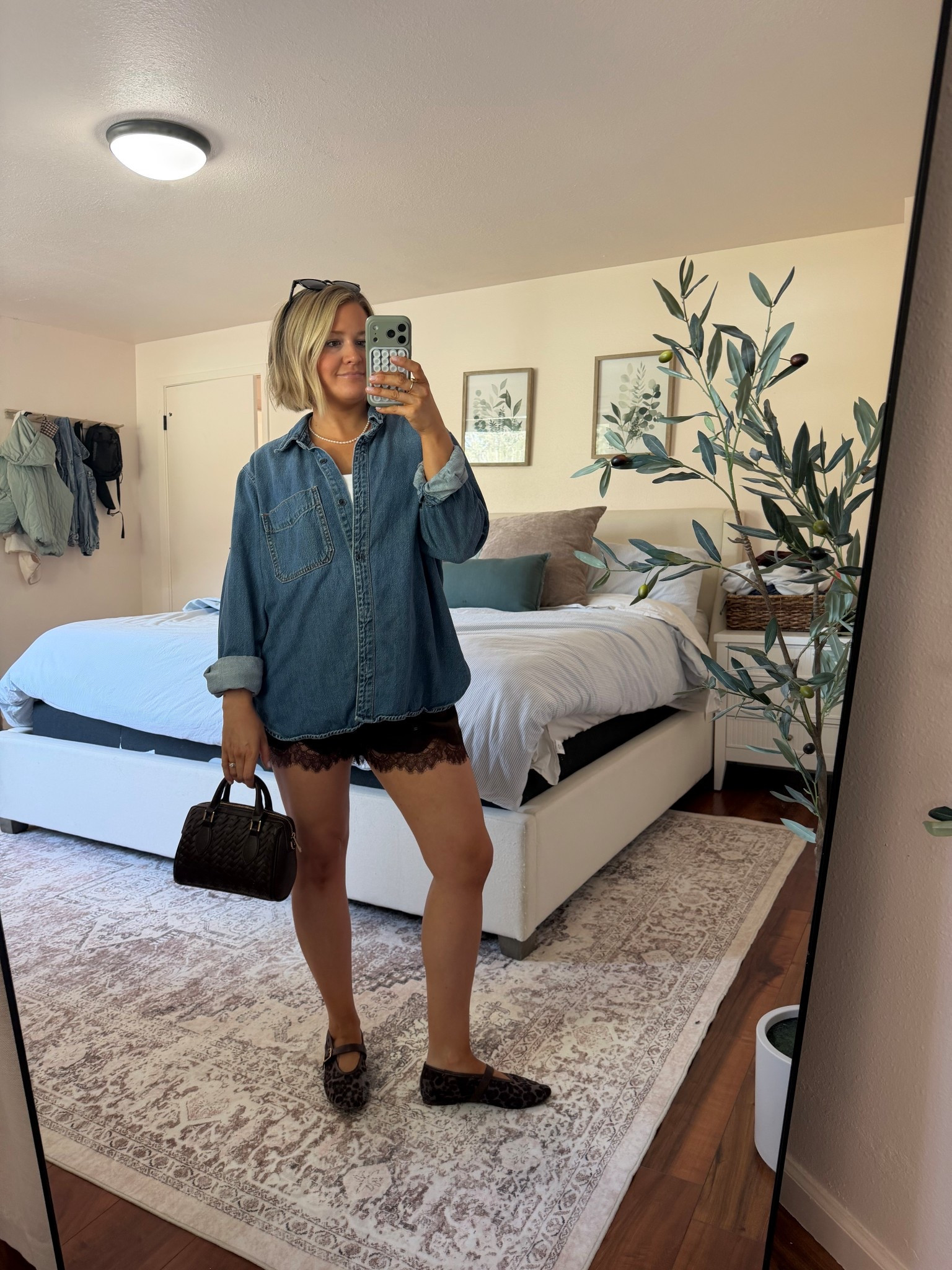 casual spring outfit/ what I wore to a baby shower 

Sizing:
Denim top, L
tank, M
Shorts, S

#LTKgrwm #LTKootd #LTKPetite