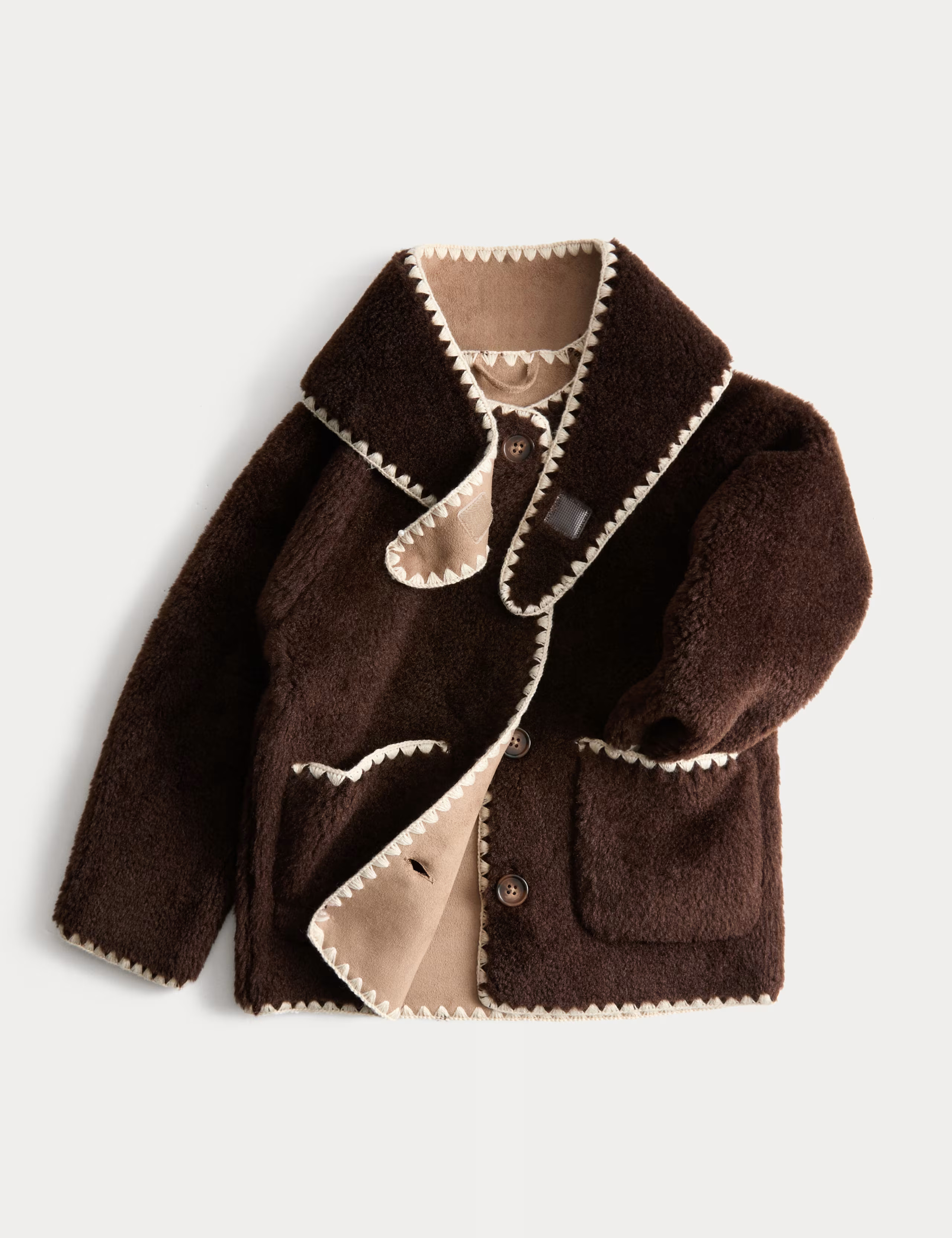 Contrast Stitch Coat (2-10 Yrs) | Marks & Spencer (UK)