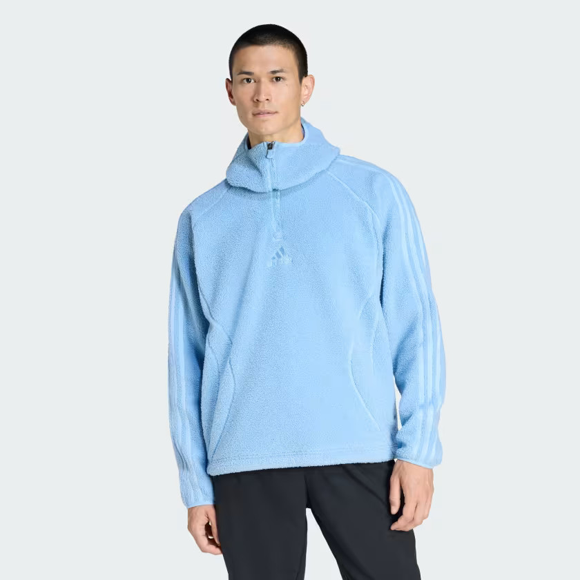 BORG FLEECE TEAMGEIST 1/4 ZIPPER HOODIE | adidas (US)