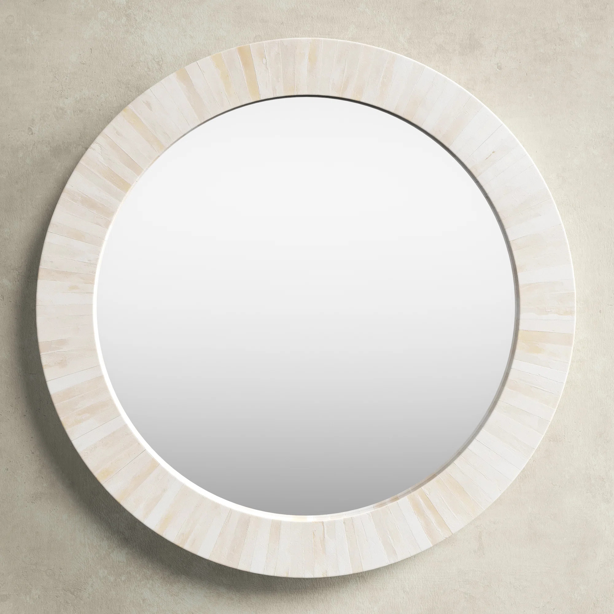 Winan Round Bone Wall Mirror | Wayfair North America