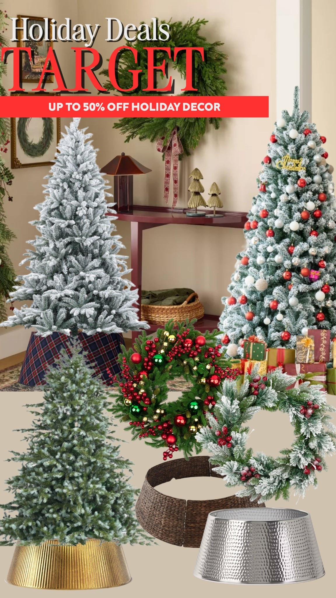Target has the holiday deals with up to 50% OFF Christmas trees and more #targetfinds #holidaydeals #holidaydecor 

#LTKHoliday #LTKSeasonal #LTKHome