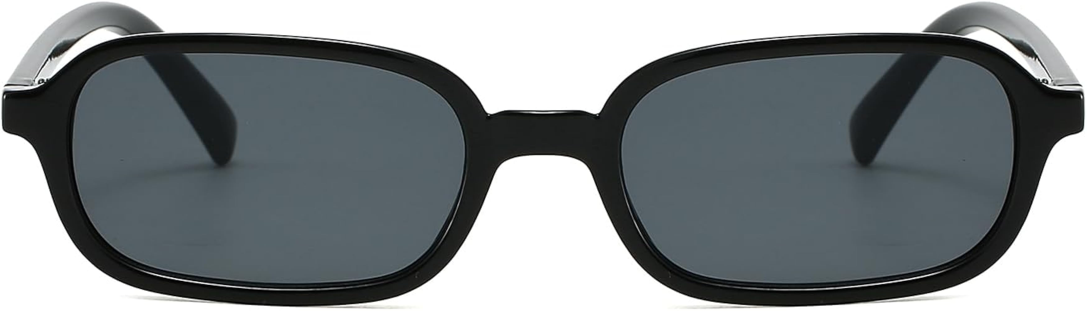YAMEIZE Retro Small Rectangle Sunglasses for Women Men 90s Vintage Narrow Rectangular Sunglasses | Amazon (UK)