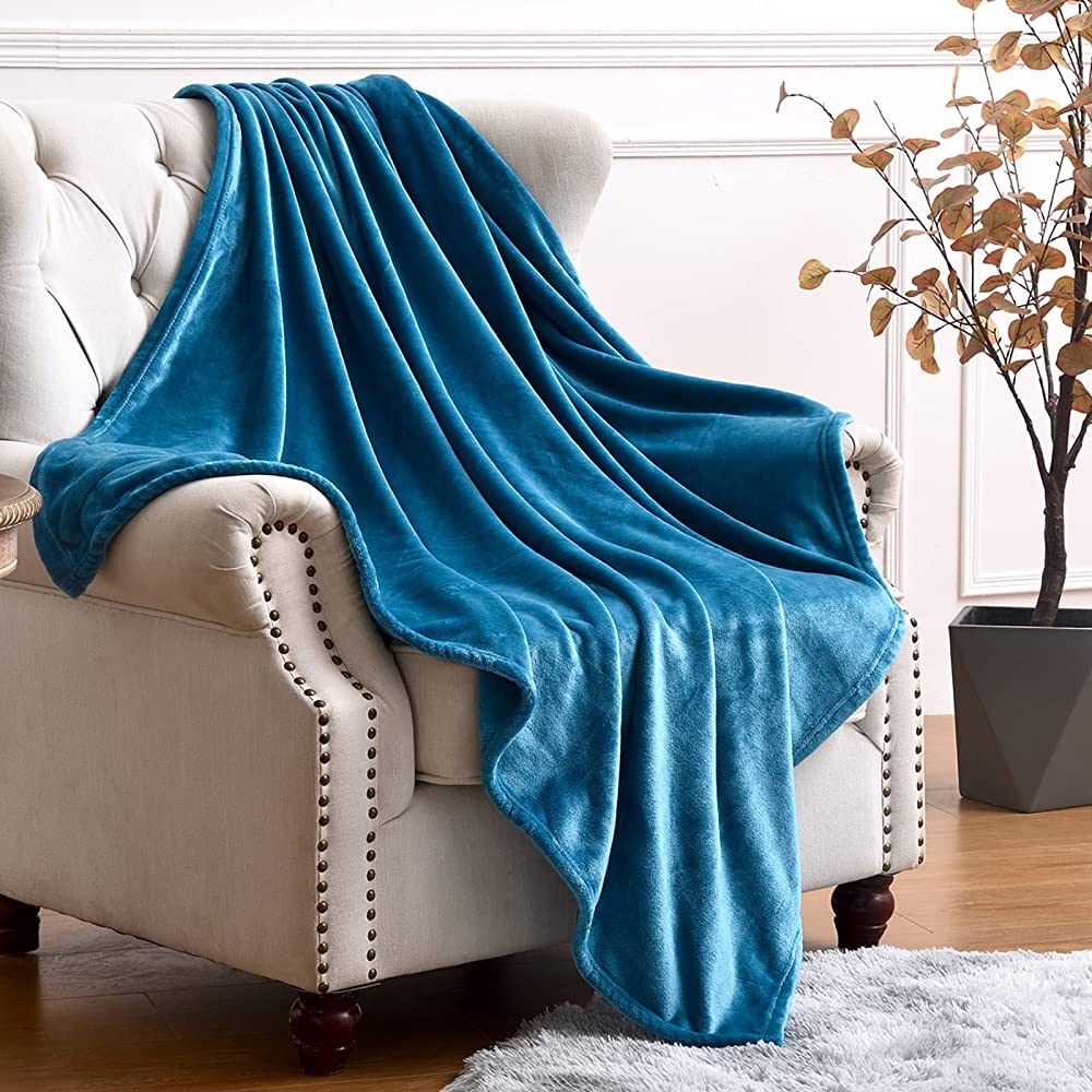 SOCHOW Flannel Fleece Blanket King Size, All Season Lightweight Super Soft Cozy Blanket for Bed o... | Amazon (US)