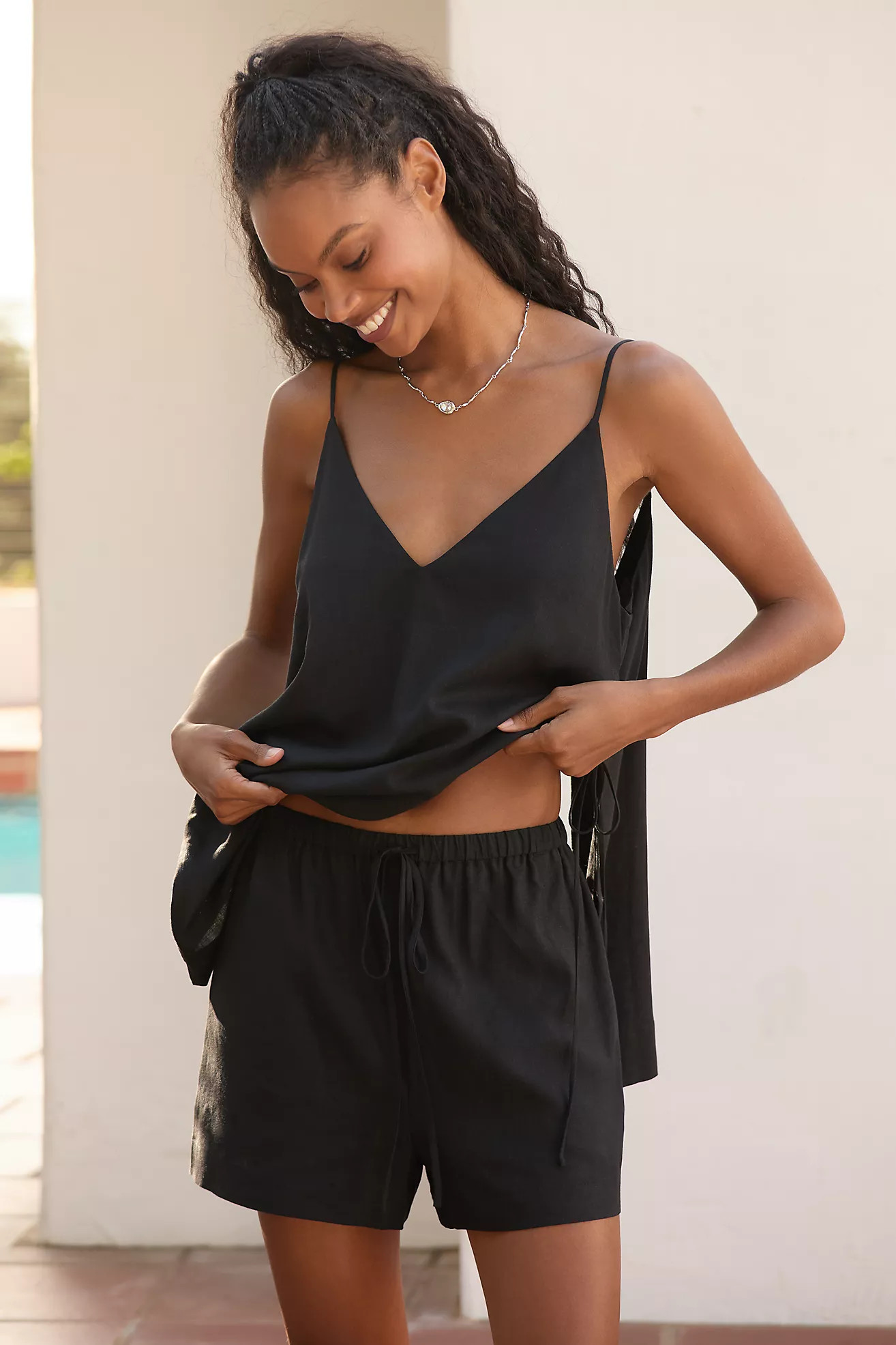 Sunday in Brooklyn Pull-On Linen Blend Shorts | Anthropologie (US)