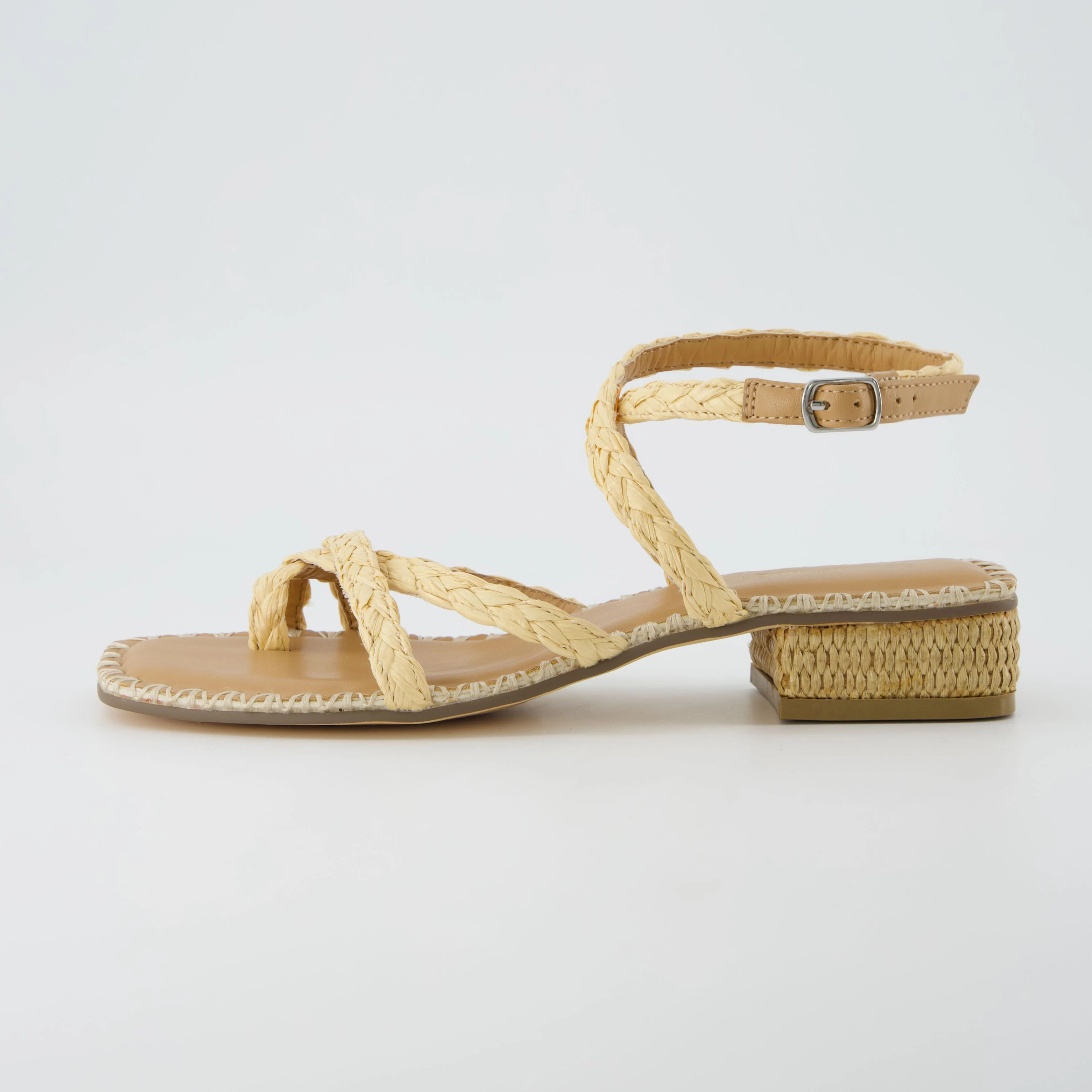 Wave Raffia Sandal | Cushionaire