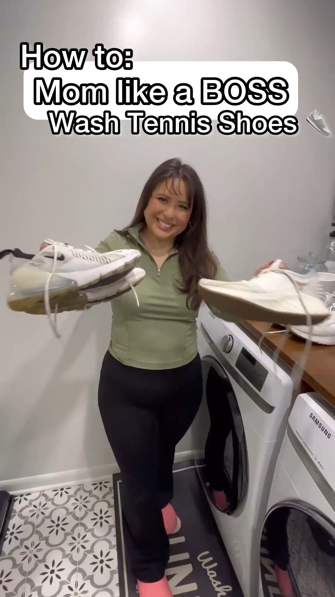 Proof you don’t need new sneakers… you just need a good cleaning method 😊 
Also… real question:
What does your family call them — sneakers, gym shoes, or tennis shoes? 👉 Comment CLEAN for my favorite sneaker cleaning + waterproofing supplies👟✔️ Spray OxiClean Max Force directly on stains
✔️ Let it sit for 10 minutes (this part matters!)
✔️ Toss sneakers in the washer
✔️ Add OxiClean Powder straight into the drum
✔️ Wash on cold
⚠️ Skip the dryer — sneakers can shrink! I let ours air dry or dry in the sun

They come out looking almost brand new every time 👌

✨ Bonus mom hack: once they’re dry, I finish with a waterproofing spray to help repel future messes (because… kids).



#LTKmomlife #LTKKids #LTKTravel