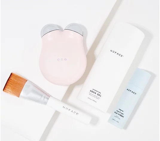NuFACE Mini+ Facial Toning Device w/ Gel and Brush | QVC